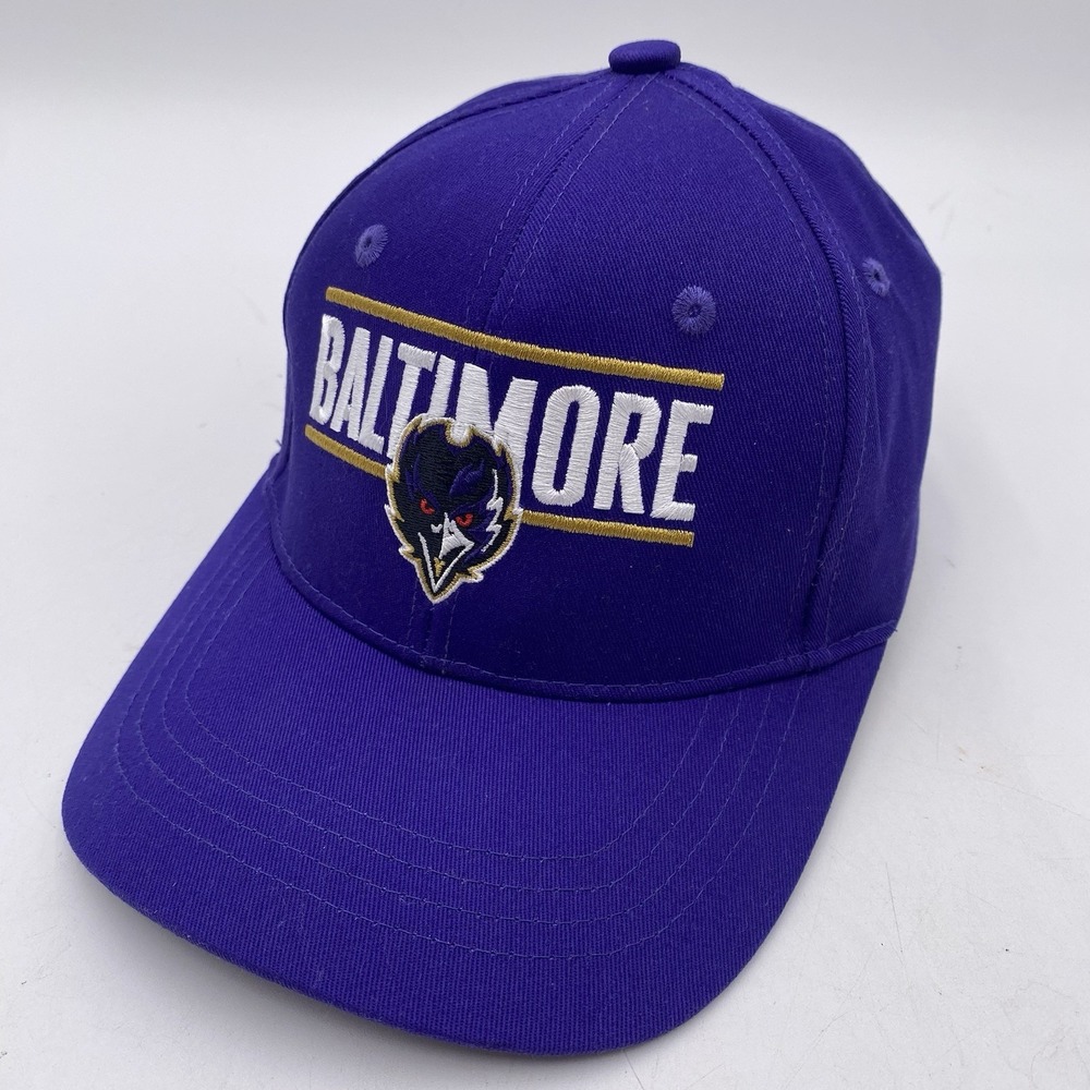 Baltimore‎ Ravens Hat Purple Strapback Adjustable MVP Cleaned